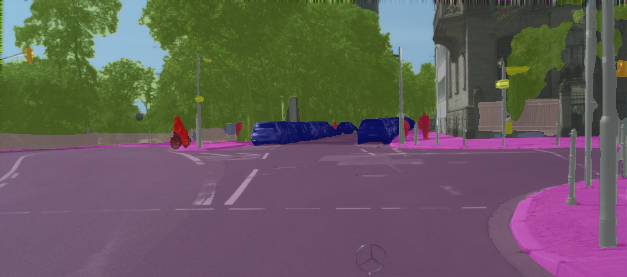Cityscapes inference — Frankfurt 020693